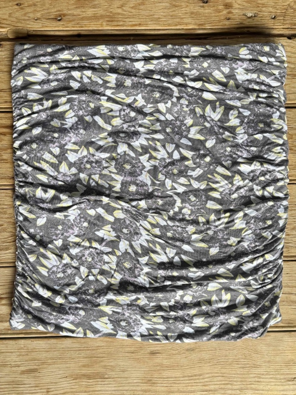 Free People Floral Mini Skirt, Size LG Stretch Bodycon Festival - Picture 5 of 10
